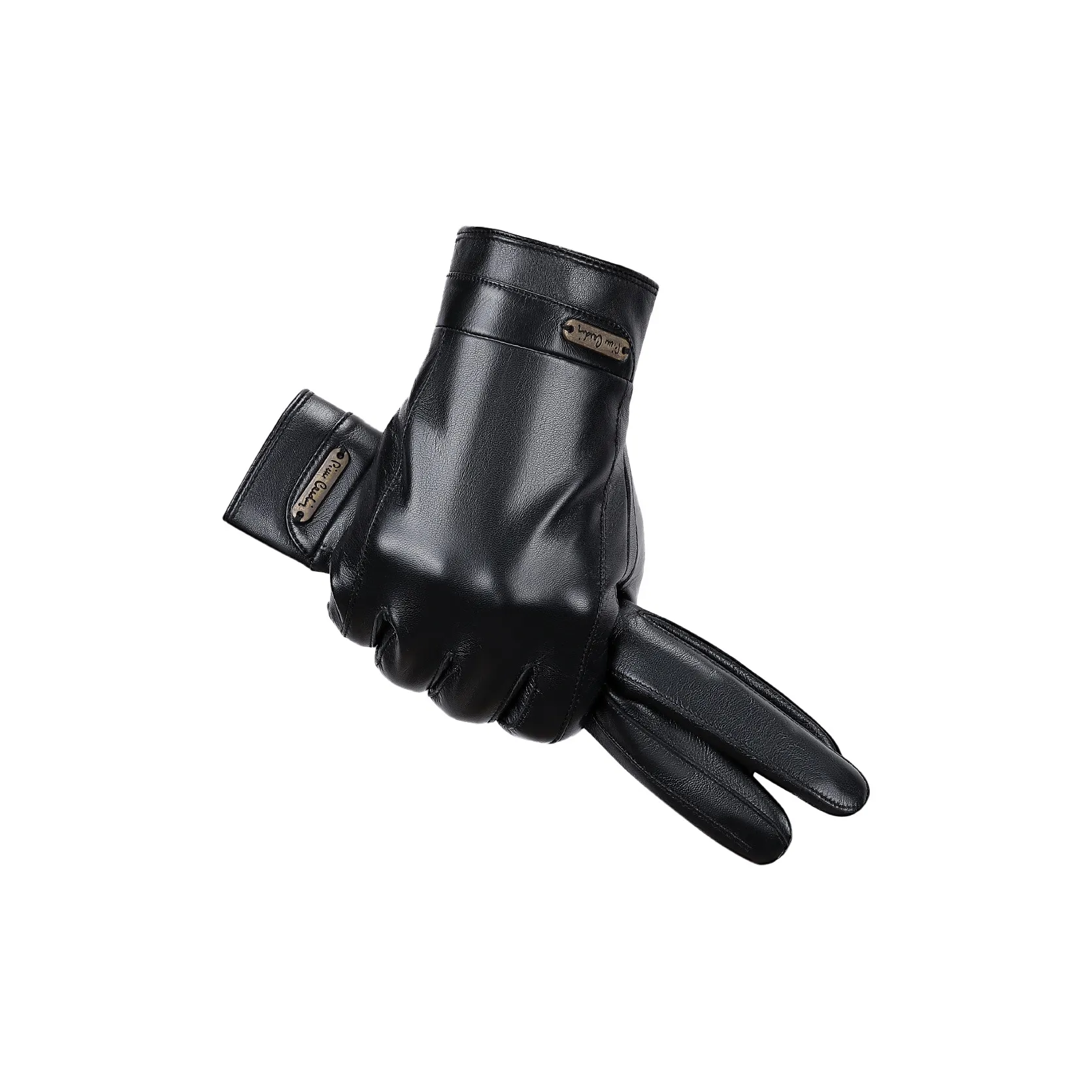 PIERRE CARDIN Овчина Перчатки Мужские Черные