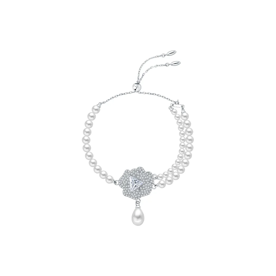 BABYBEI 925 стерлинговое серебро жемчужная раковина браслеты женские