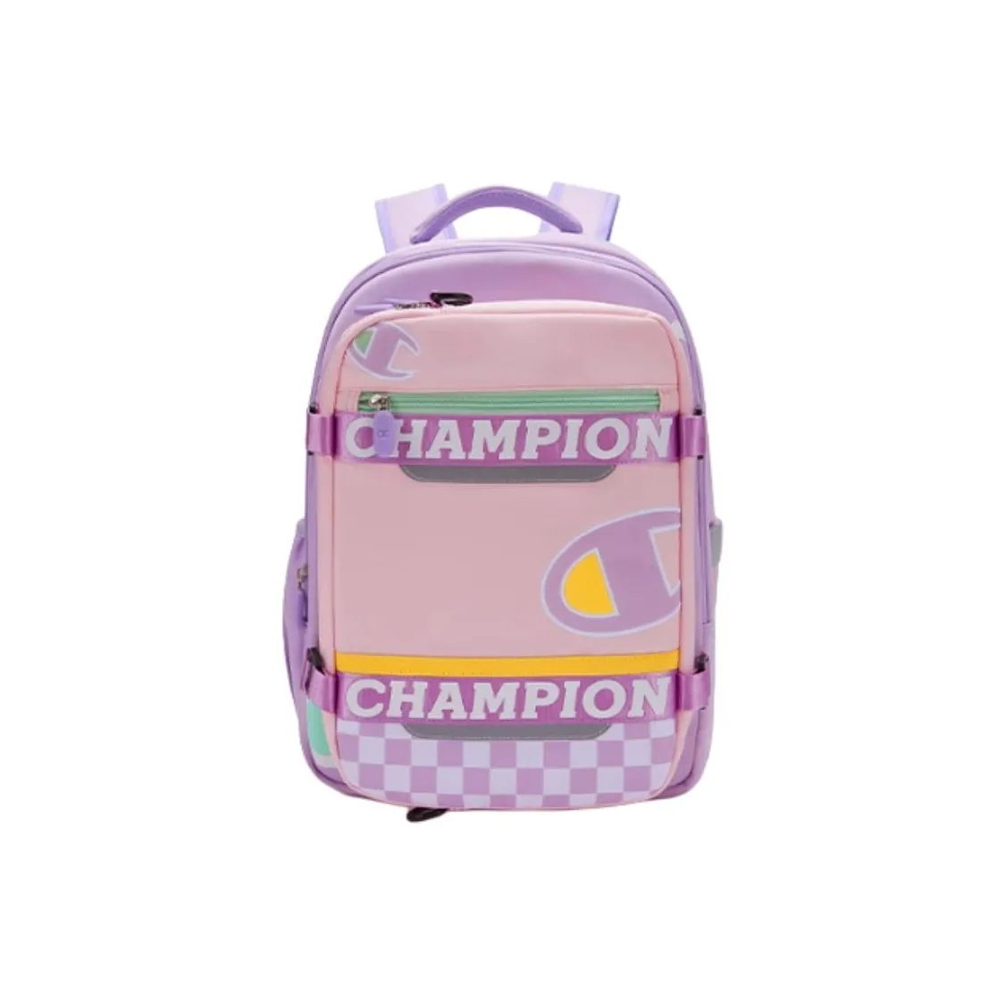 Champion Ткань Рюкзак Стандартный Детский Светло-Розовый Зеленый