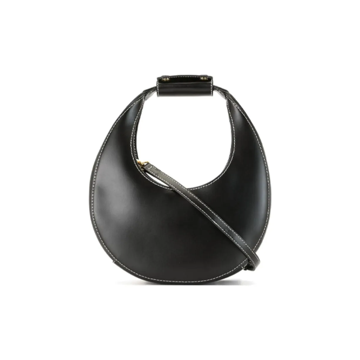 Staud Moon Leather Shoulder Bag