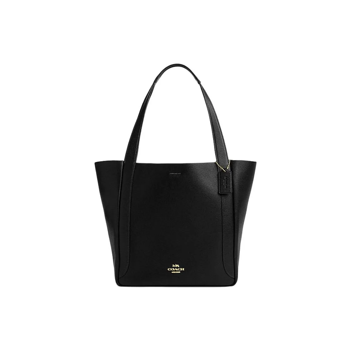 COACH Коровья кожа Тоут Сумка Сумка для покупок Сумка Сумка через плечо Большая Женская Черная