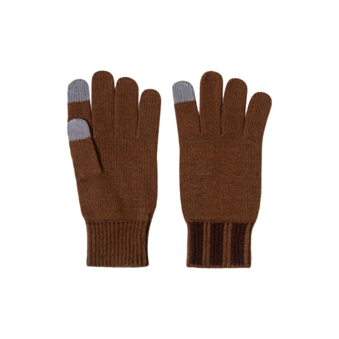 Adidas Акриловые вязаные перчатки унисекс коричневые