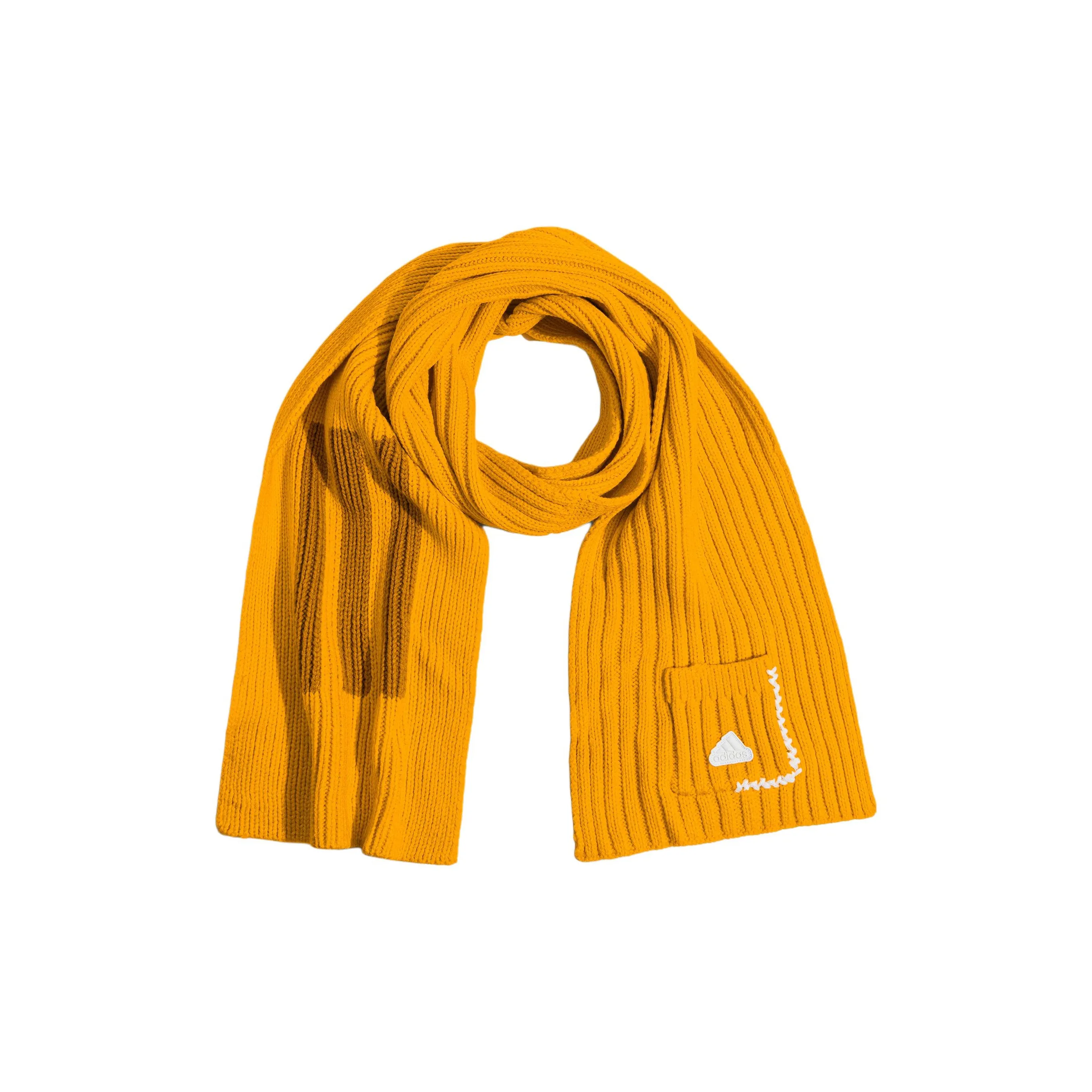 Adidas Акриловые Вязаные Шарфы Унисекс Желтые