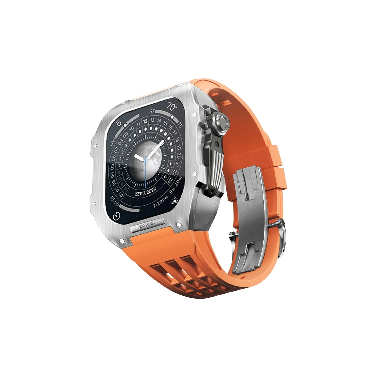 Часы Vobafe Полоска Apple Совместимость Резиновая лента Материал