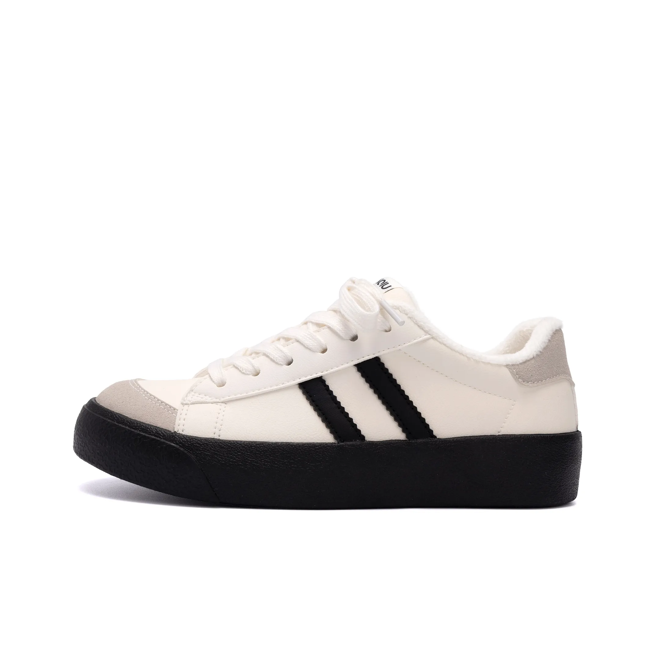 HUANQIU Термический Slip-Resistant и Устойчивый к Износу Низкий Топ Скейтборд Кроссовки Женские Белые Черные