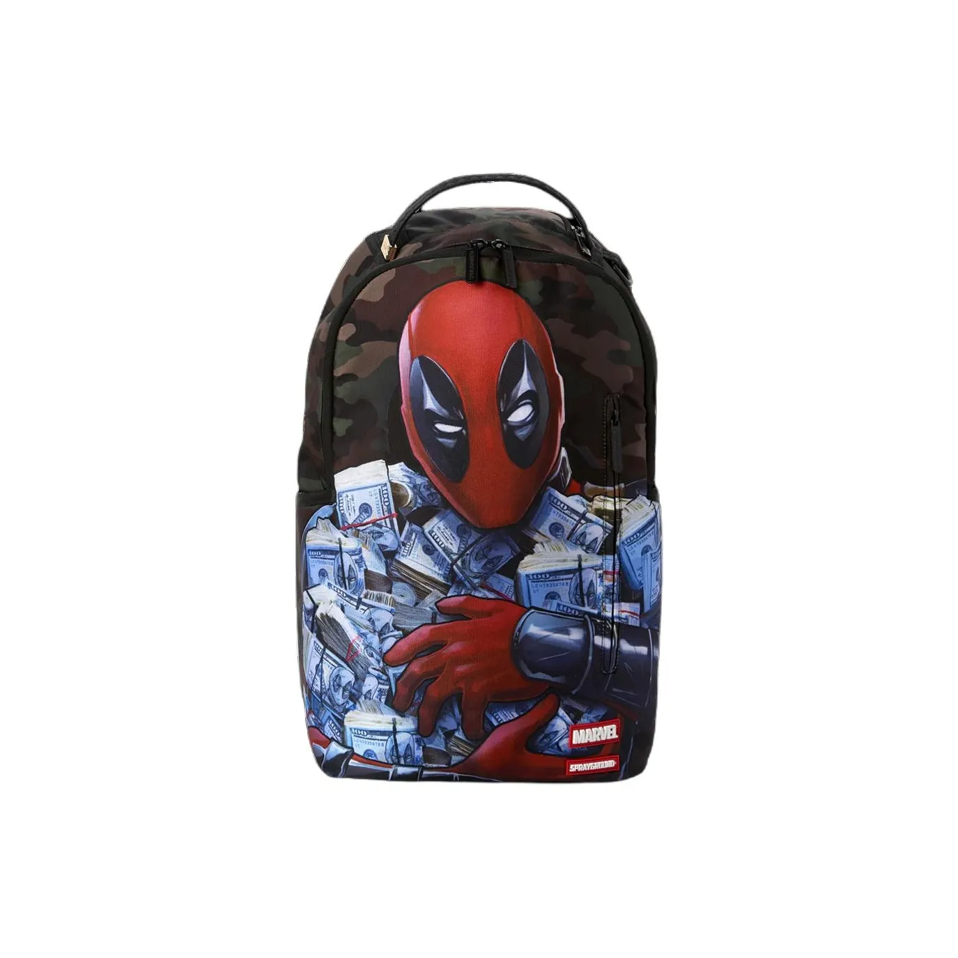 SPRAYGROUND Полиэстер Рюкзак Мужской Армейский Зеленый и Многоцветный