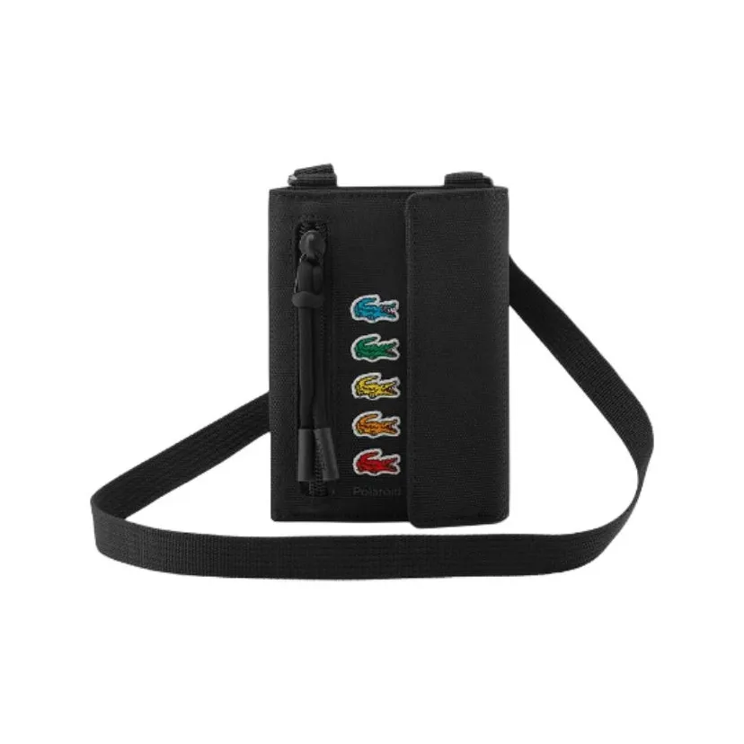 LACOSTE Polaroid Коллаборация Ткань Кошелек Мужской Черный