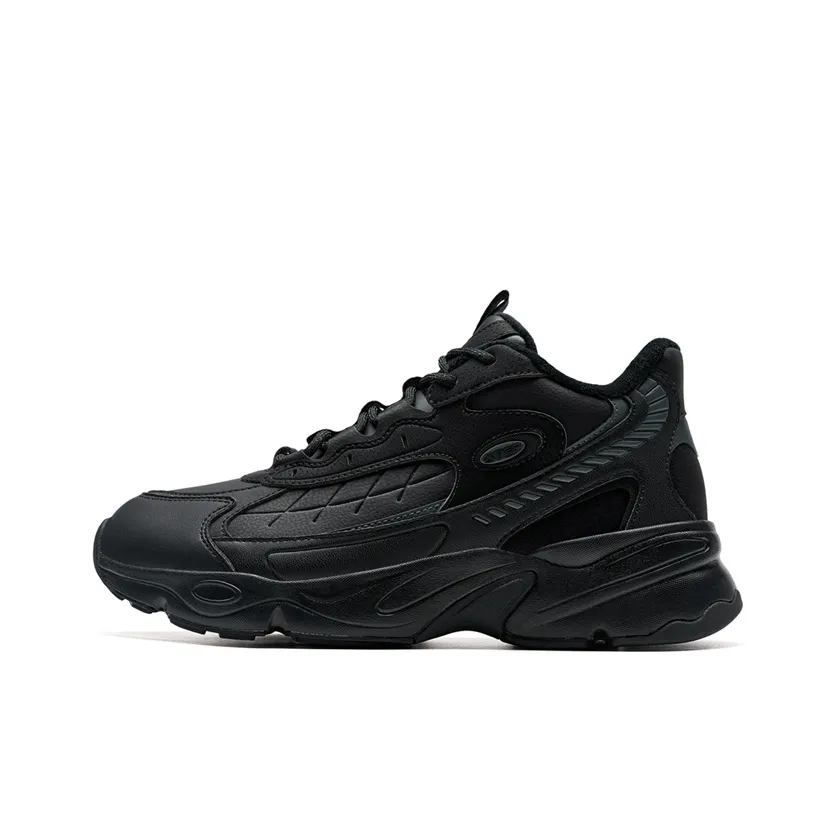 XTEP Nomadic Slip-resistant Abrasion-resistant Thermal MID Top Casual Men's Black XTEP Nomadic Противоскользящий Устойчивый к истиранию Термический MID Топ Повседневный Мужской Черный