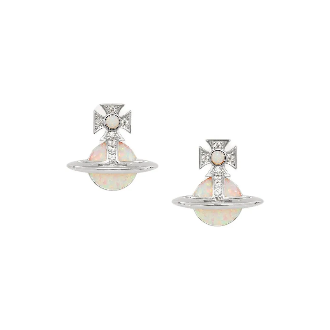 Vivienne Westwood Серьги Brass Stud Унисекс Серебряный