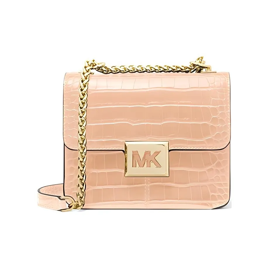 MICHAEL KORS Sonia Искусственная кожа Сумка через плечо Маленькая Женская Кремово-розовая