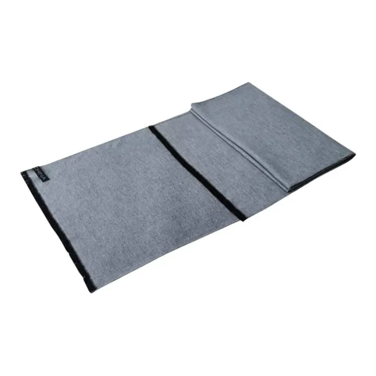 Anta Variety Training Collection Sheep Cashmere Fine Yarn Knit Scarves Unisex Light Gray