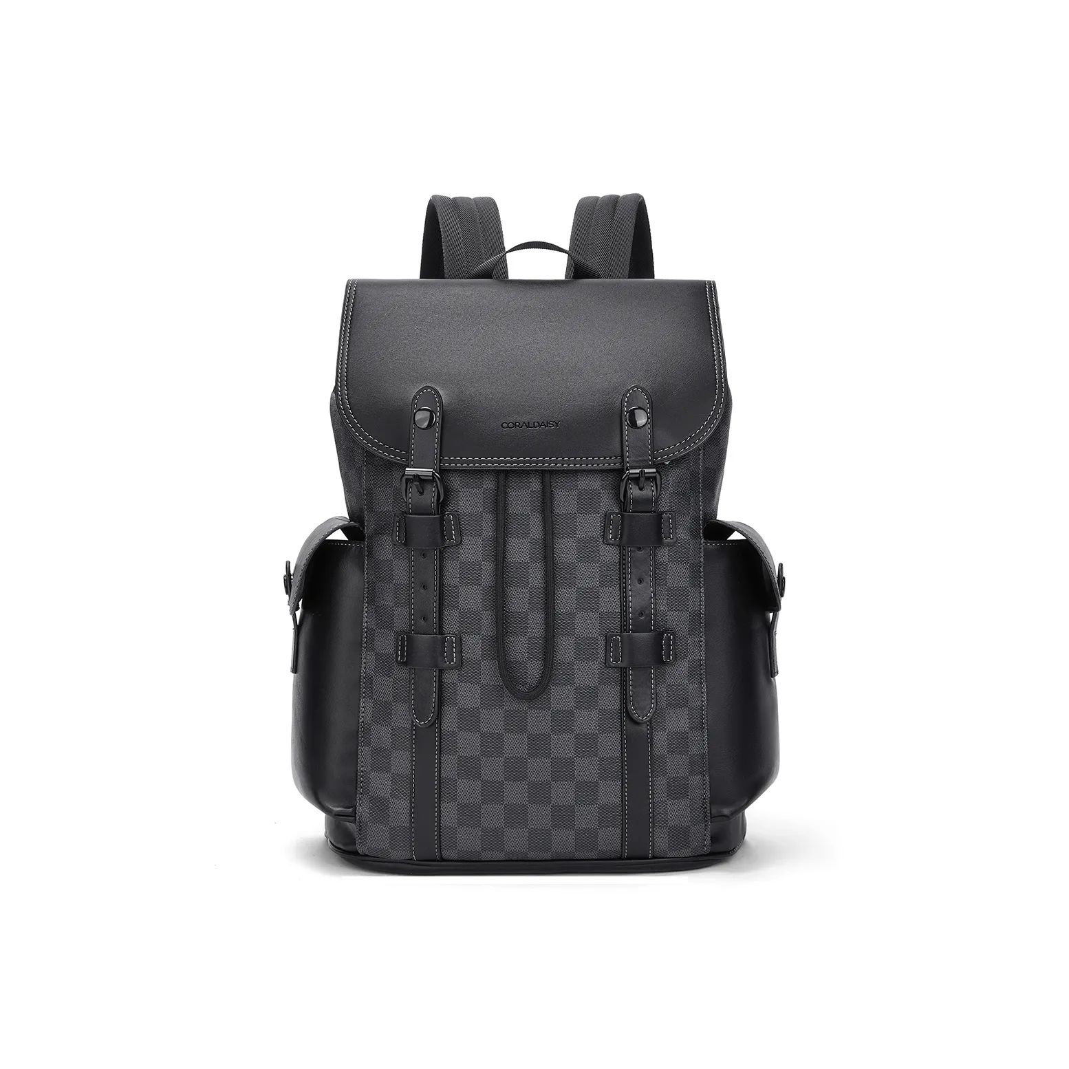 CORALDAISY Рюкзак из синтетической кожи стандартный мужской рыцарский черный