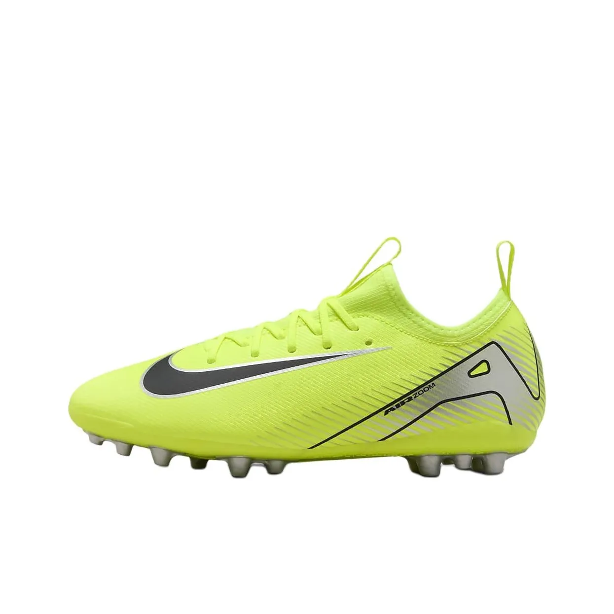 Nike Mercurial Vapor 16 Academy Детские футбольные бутсы Низкий топ Неоново-желтый Черный Унисекс