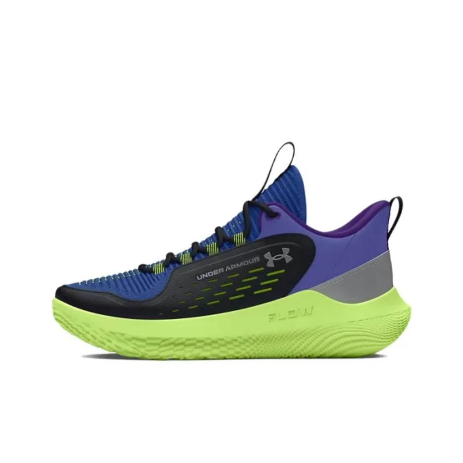 Under Armour Flow Slip Resistant Low Top Basketball Shoes Women's Blue