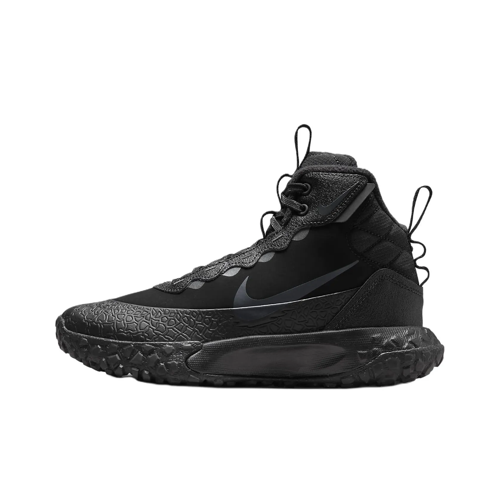 Nike Противоскользящие Устойчивые к Износу Детские Ботинки Подростки Черный Серый