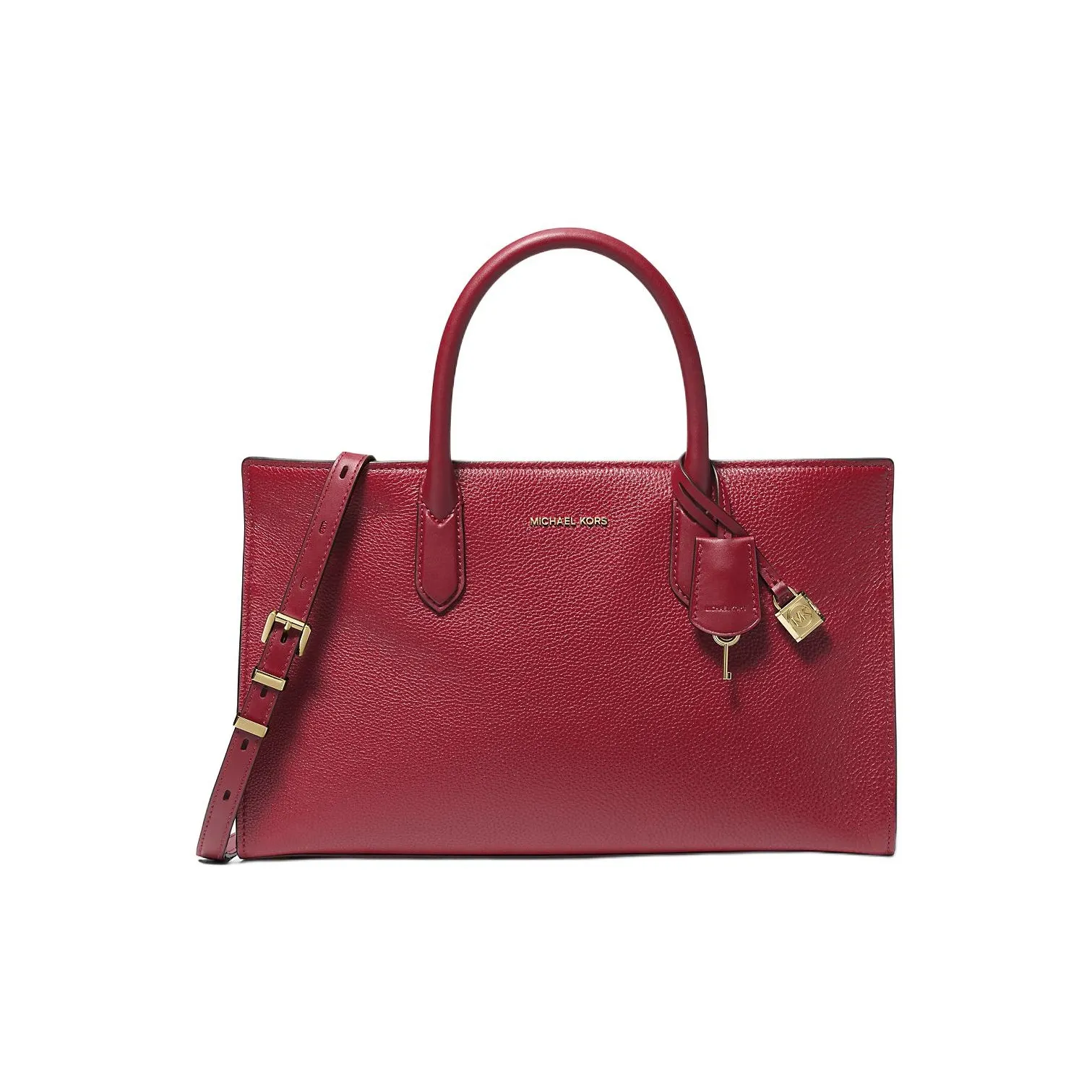 MICHAEL KORS Leather, Shoulder Bag, Crossbody Bag, Handbag Medium Size Women's Dark Red