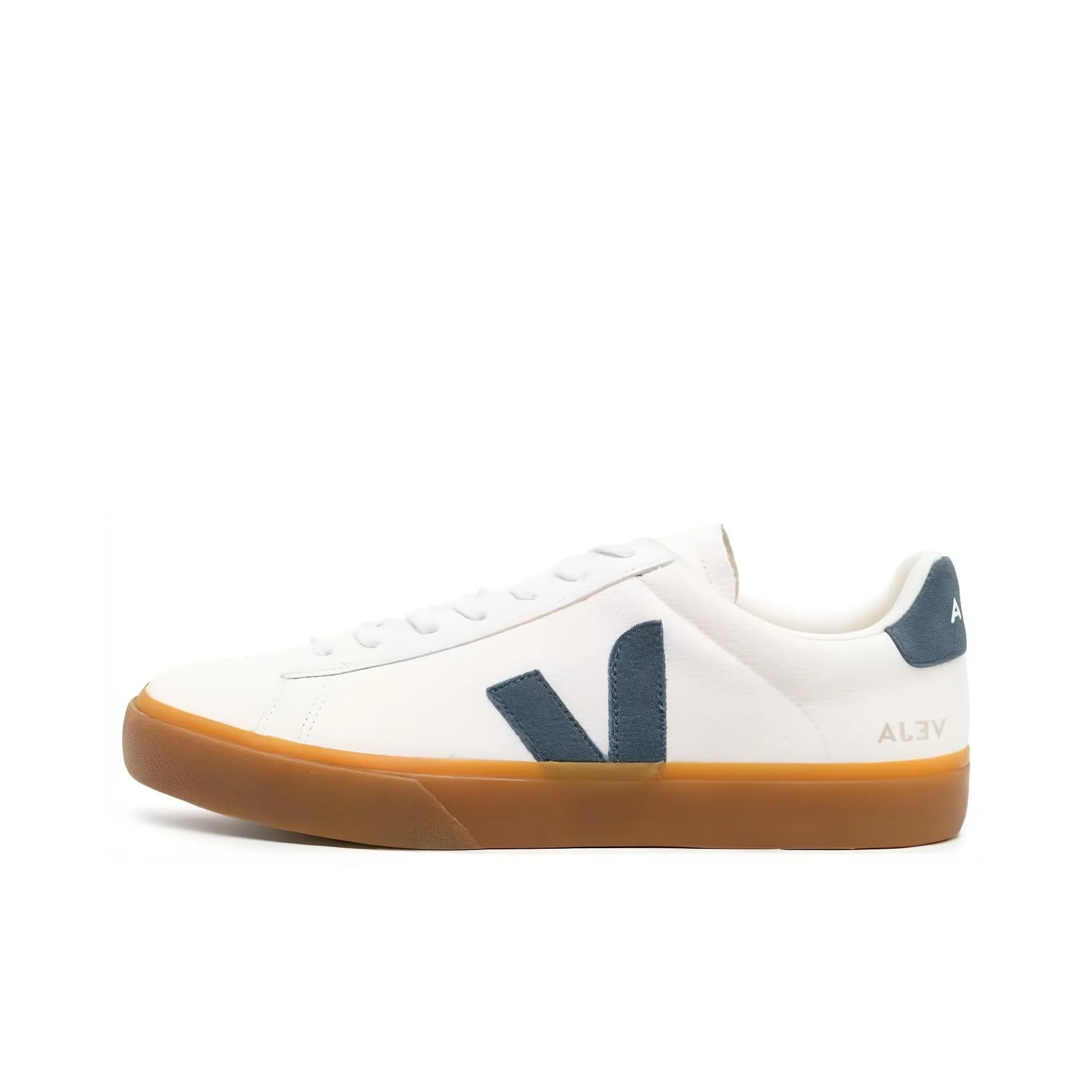 VEJA Campo Chromefree Lace Up Sneakers 'White Dark Blue'