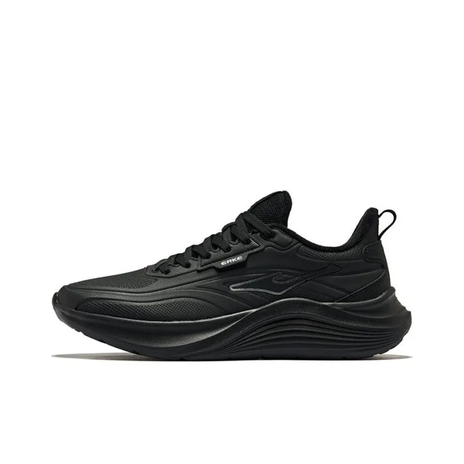 Erke Mingbird 2 Warm And Wear Resistant Low Top Running Shoes Men's Jet Black