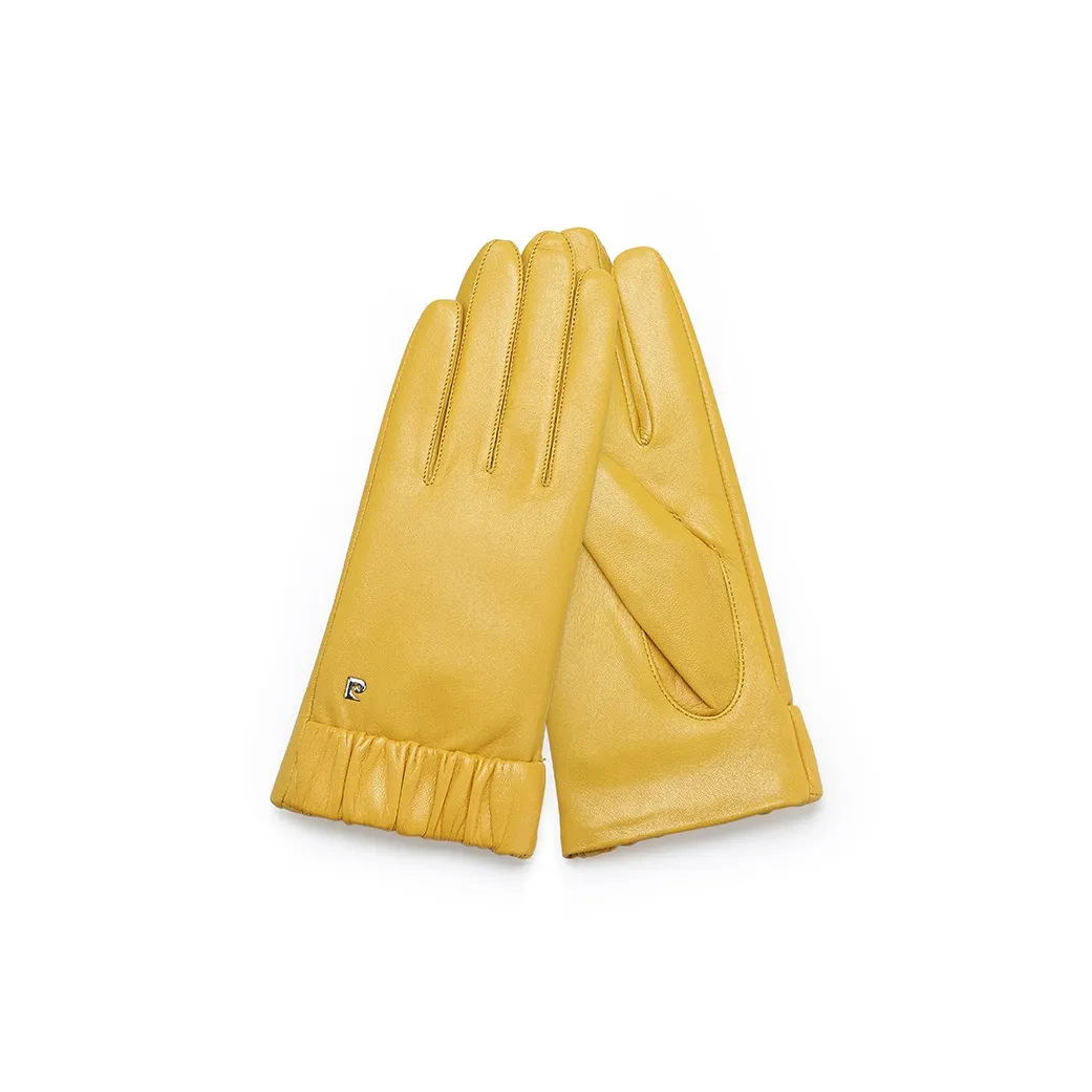 PIERRE CARDIN Овчина Перчатки Женские Желтые