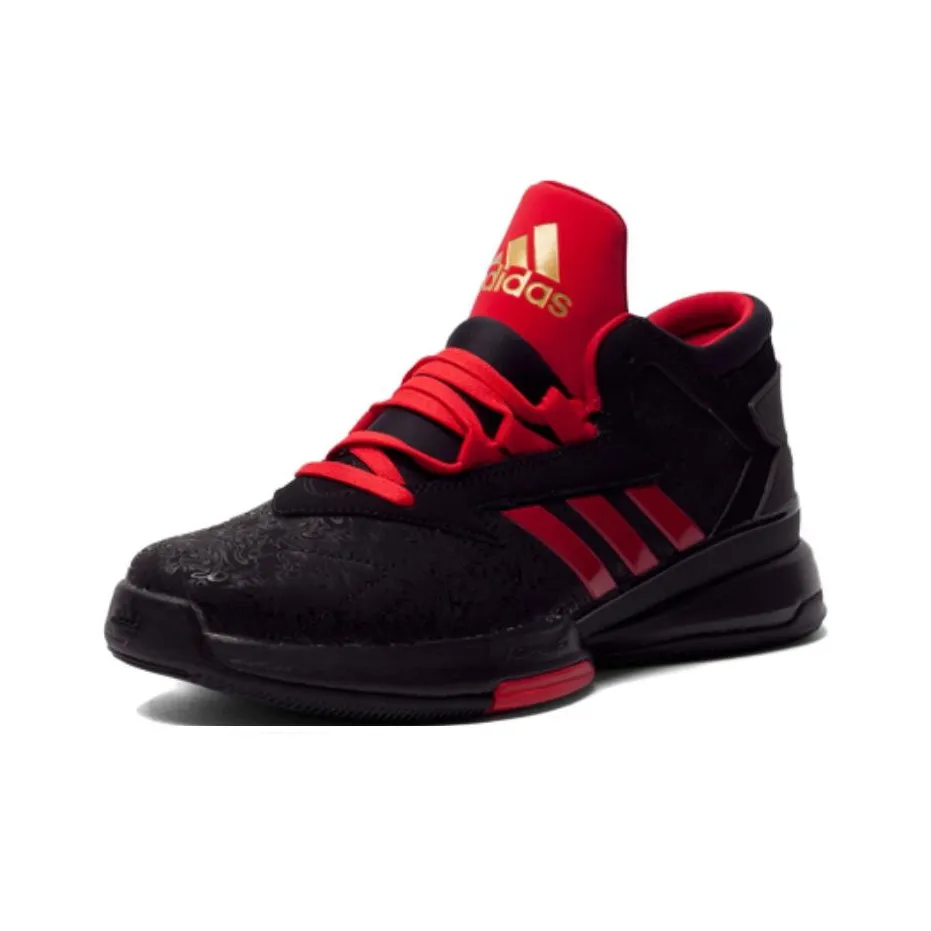 Adidas Street Jam Slip-resistant Abrasion-resistant MID Топ Баскетбольные кроссовки Мужской Черный