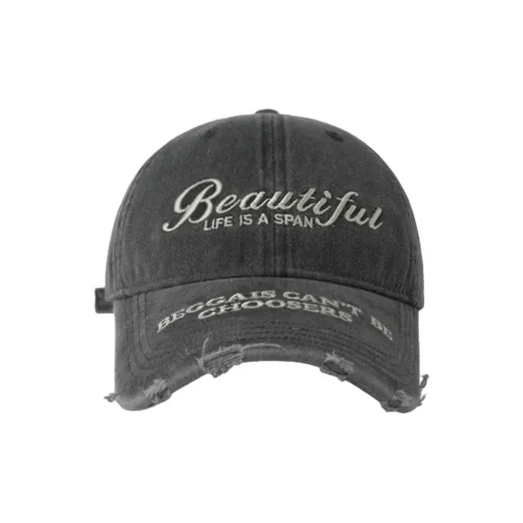 FREE RABBITⅡ Уличный Мода Потертый Рваные Кепки Унисекс