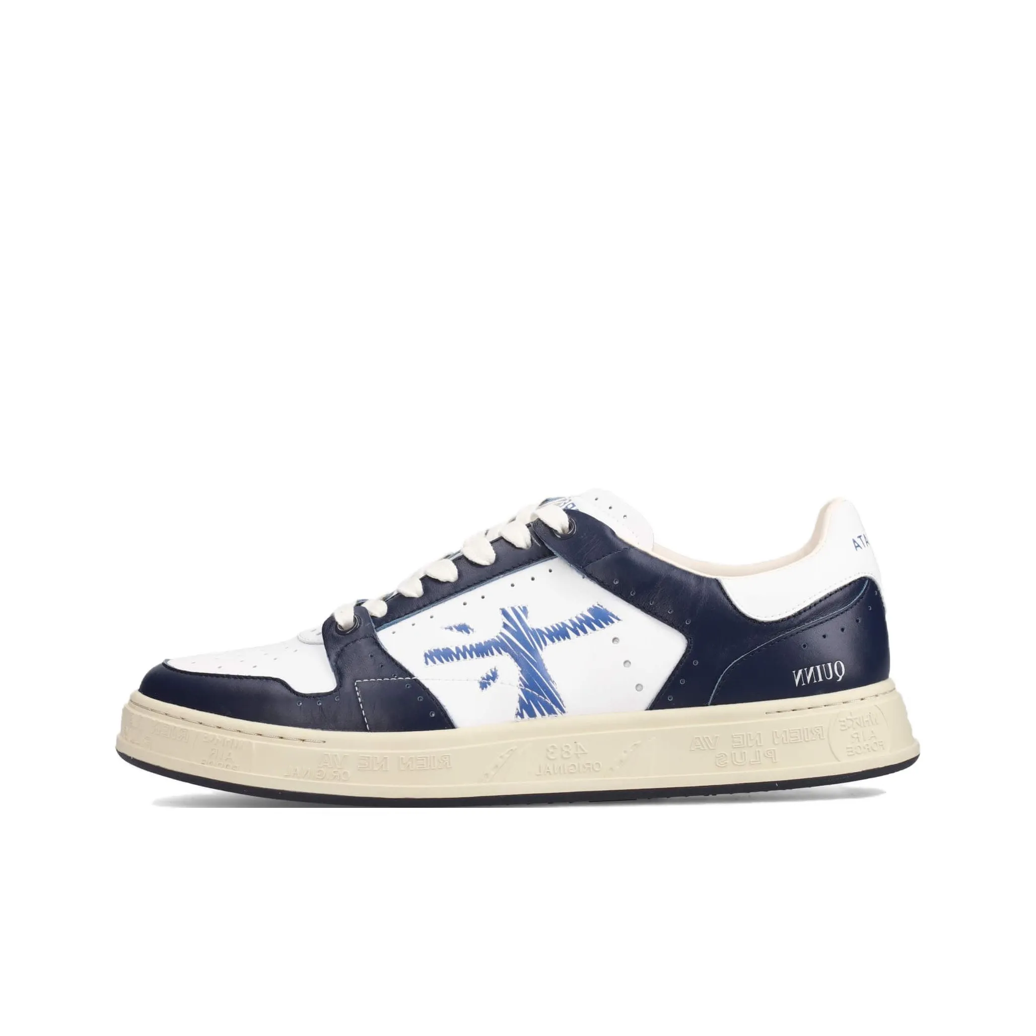 PREMIATA Quinn Low Топ Скейтборд Кроссовки Мужские Белые Синие