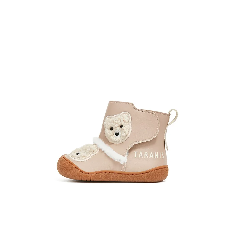 TARANIS Противоскользящий Износостойкий Термический Высокий Топ Предходовая Обувь для Малышей Абрикосовый Infant и Toddler