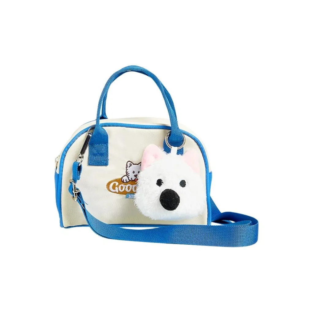 The Green Party Полиэстер Bowling Bag Сумка через плечо Сумка среднего размера Женская Синий Коричневый