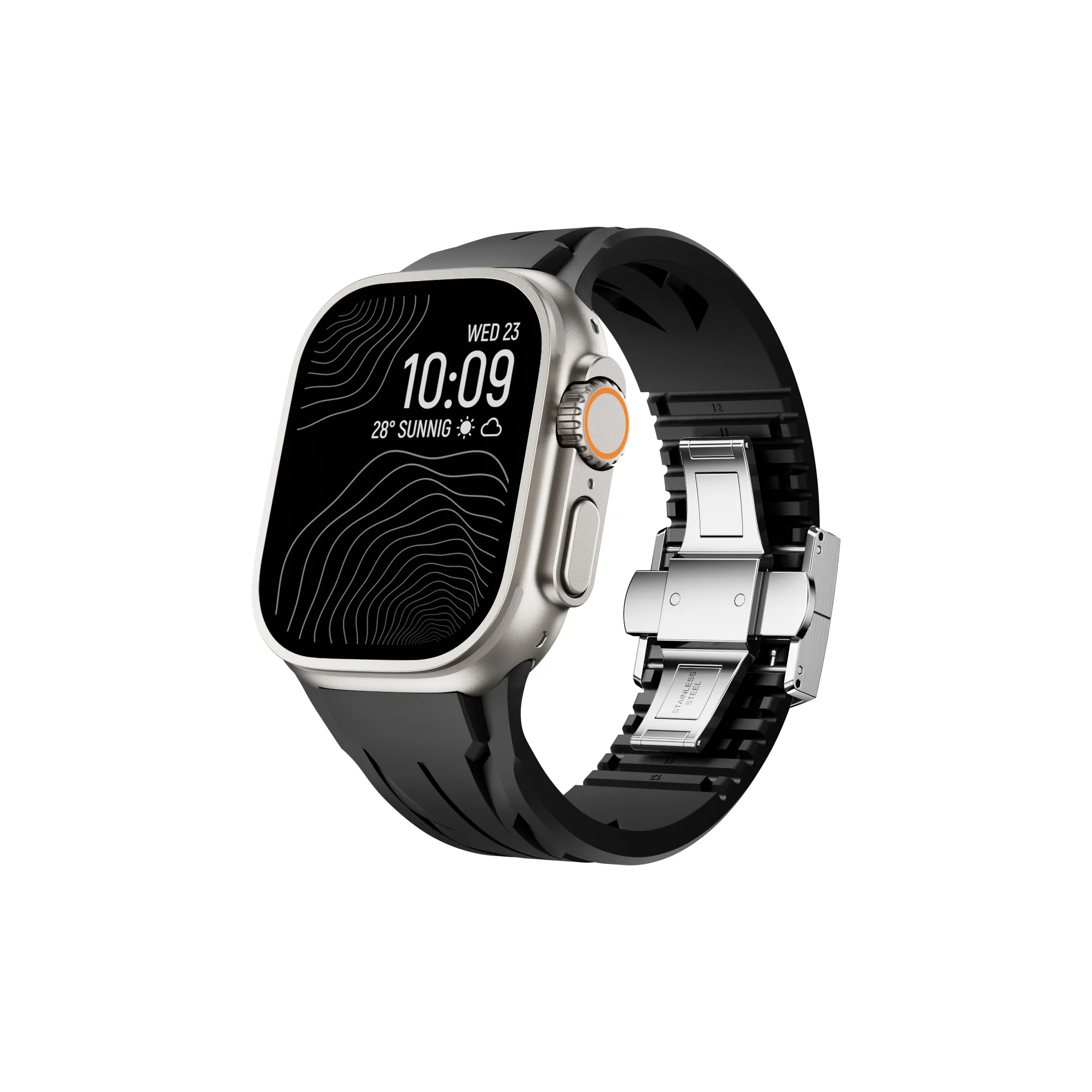 Biaodaige Ремешок Apple Совместимость Силиконовый Материал 49 46 45 44 42 мм