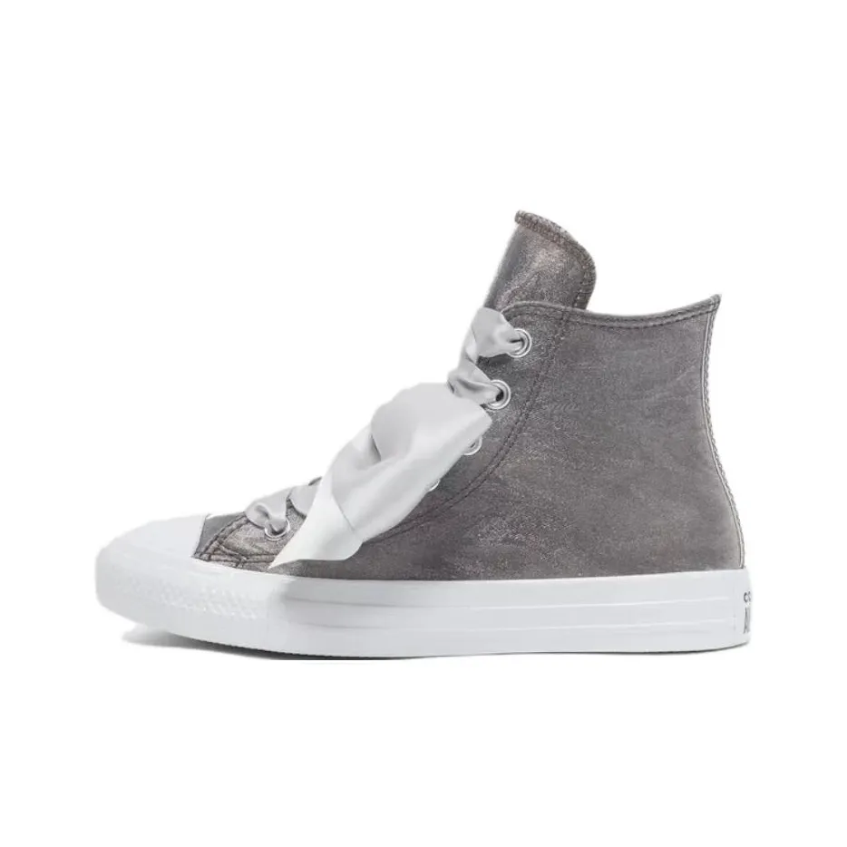 Converse All Star Anti Slip Wear Resistant High Top Skateboard Shoes Unisex Silver