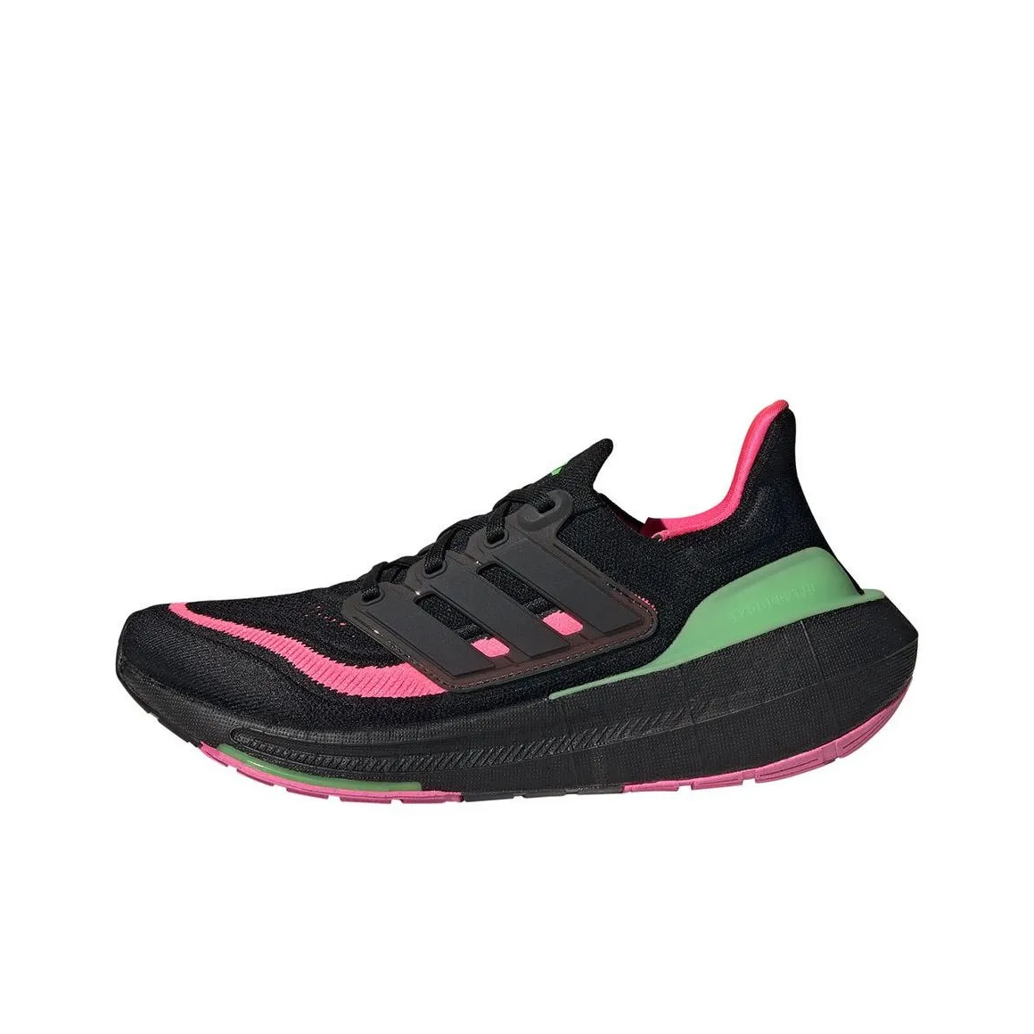 Adidas Ultraboost Light Противоскользящие Устойчивые к истиранию Низкие Беговые кроссовки Унисекс Черные