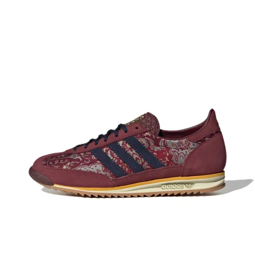 Adidas Originals SL 72 Casual Shoes Women's Low Top Dark Red/Beige/Black