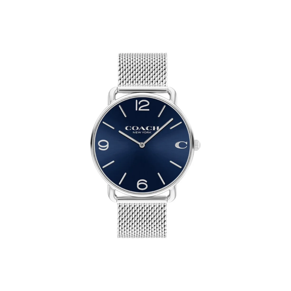COACH ELLIOT Collection Мужские часы Кварцевый механизм Стальной ремешок Синий циферблат