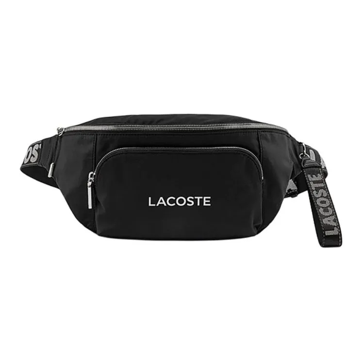 Коллаборация LACOSTE Canvas Бананка Унисекс Черный