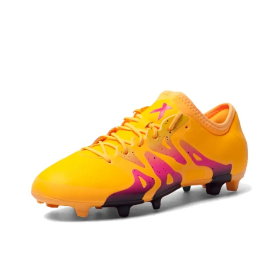 Adidas FG Твердый грунт Нижняя юбка Устойчивая к истиранию Футбольные бутсы Мужской Желтый