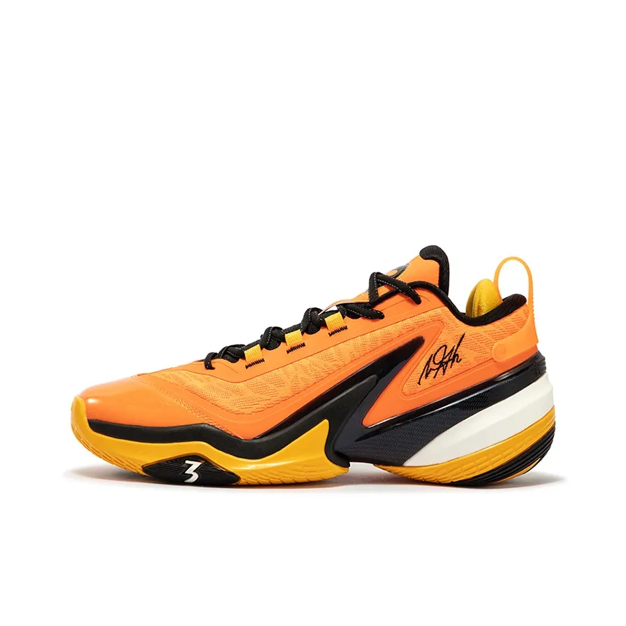 361° AG 5 Амортизация Устойчивый к истиранию Устойчивый к ударам Низкий Топ Баскетбольные кроссовки Мужской Желтый Черный