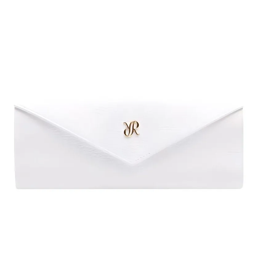 RAPPORT Leather Storage Bag Unisex White