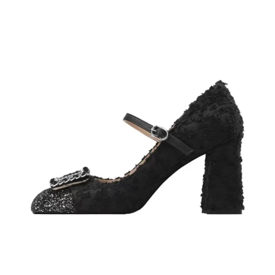 Xingdiman Грубый каблук Мэри Джейн Женские туфли