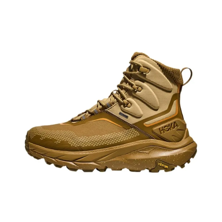 HOKA ONE ONE Kaha 2 Slip-Resistant Водонепроницаемый And Дышащий Теплоизоляционный Высокий Топ Походная обувь Мужская Коричневый