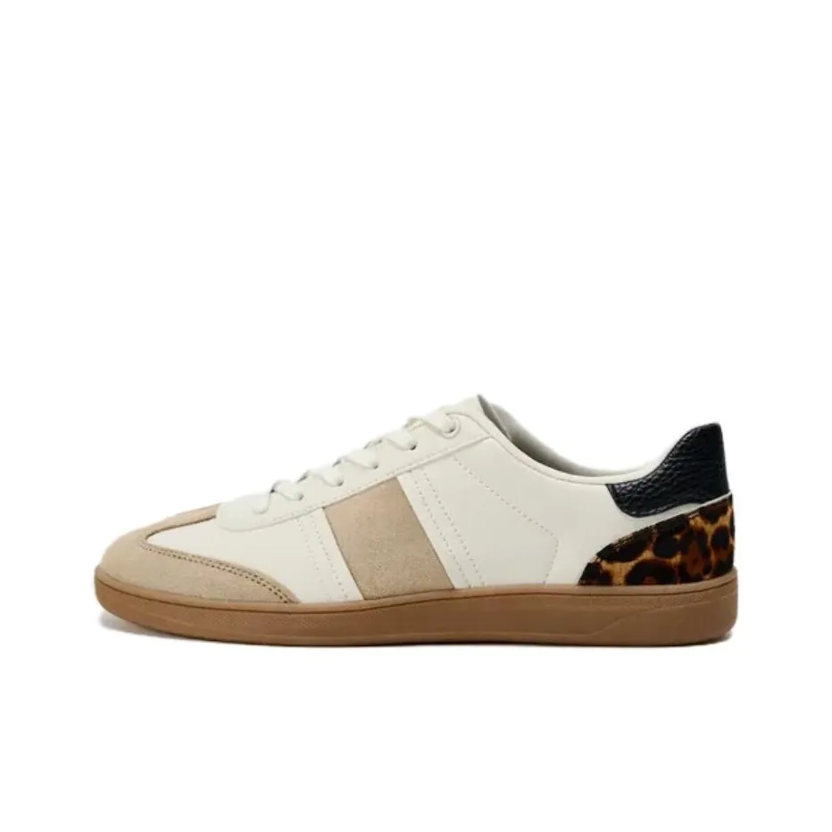 ZARA Low Top Skateboard Shoes Women's Ecru