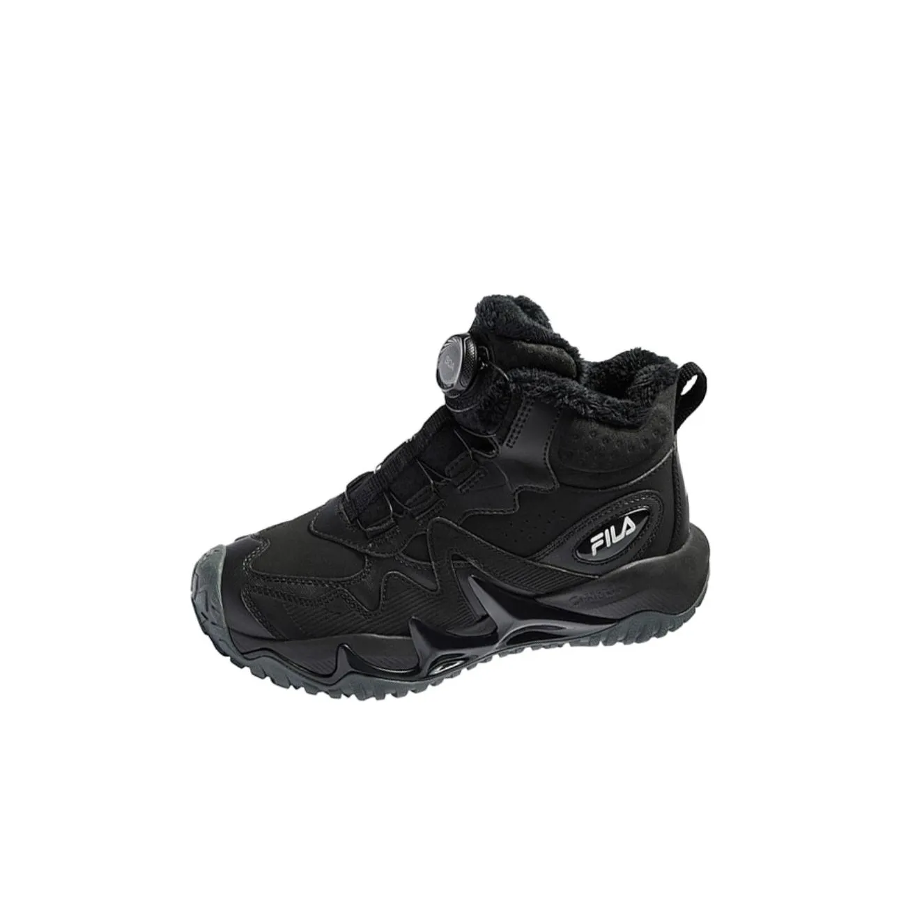 FILA KIDS BOA Slip-resistant Thermal High Top Детская Туристическая Обувь Черная Подростки