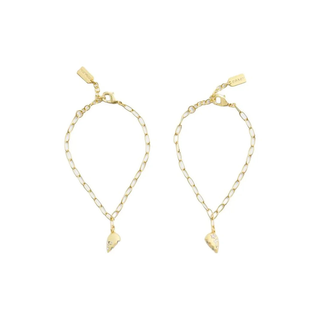 COACH Медные браслеты унисекс золотые