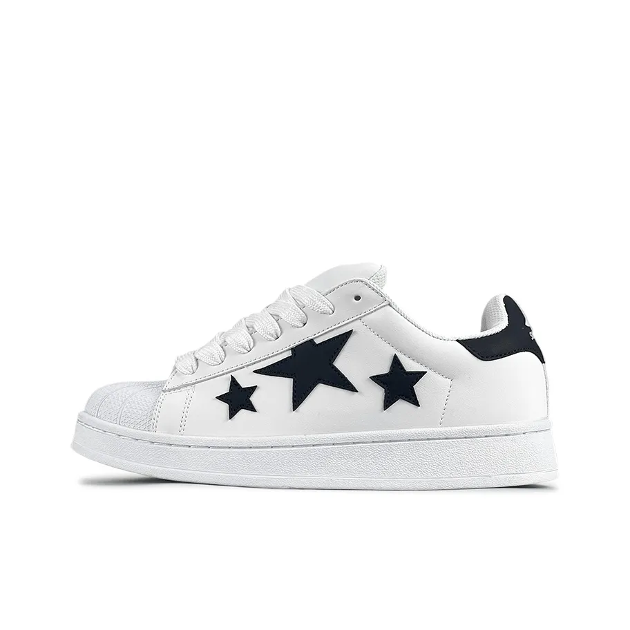 LuzaoT SUPER DRAG Оболочка Голова Противоскользящий Устойчивый к истиранию Низкий Топ Скейтборд Кроссовки Унисекс Белый Черный