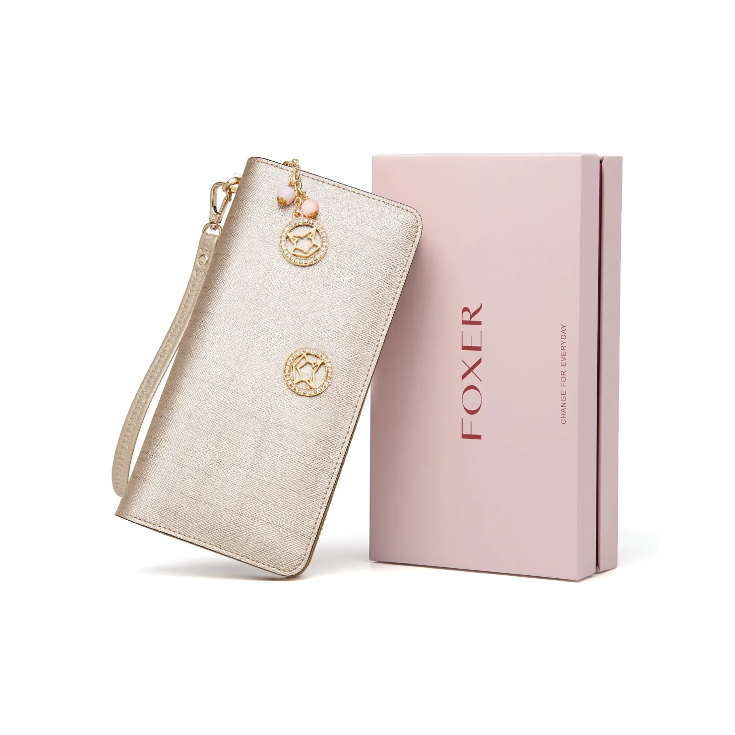 FOXER Корова Кожа Повседневный Нишевый Дизайн Универсальный Утонченный Коммутирование Путешествие Клатч Маленький Женский