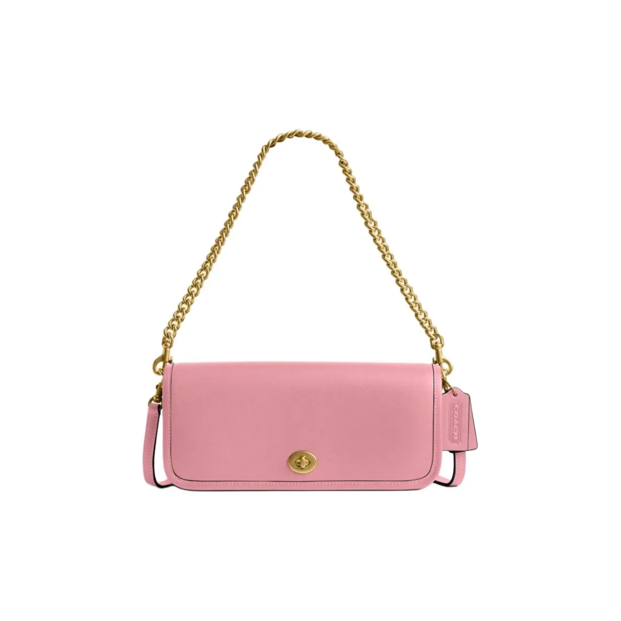 COACH Dinky Коровья кожа Через плечо Одно плечо Сумка Женская Розовая