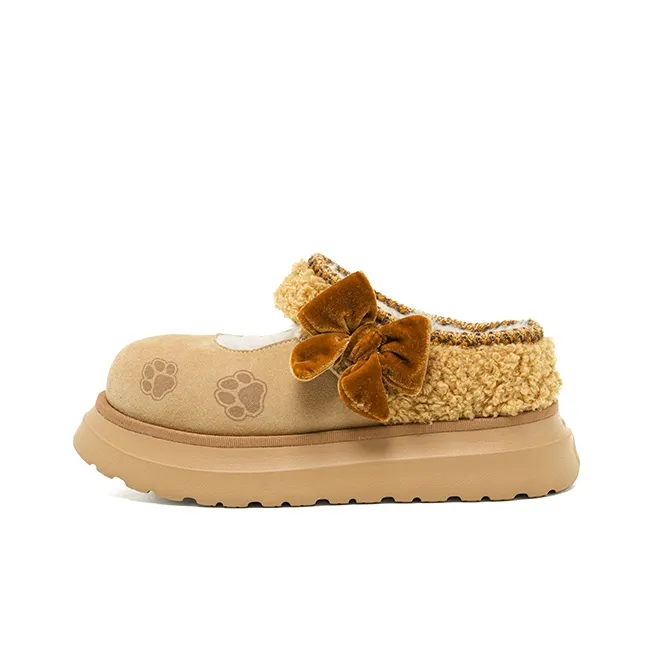OLD ORDER Платформа Mary Jane Shoes 4,5CM Женские Каштановый