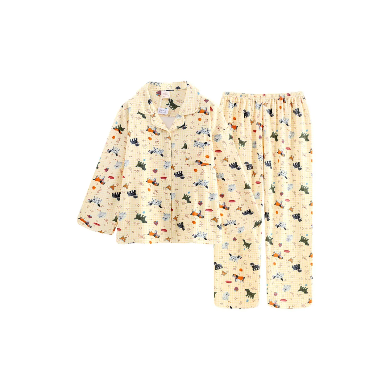 Maultiay Пижамный комплект женский цвет оранжевый