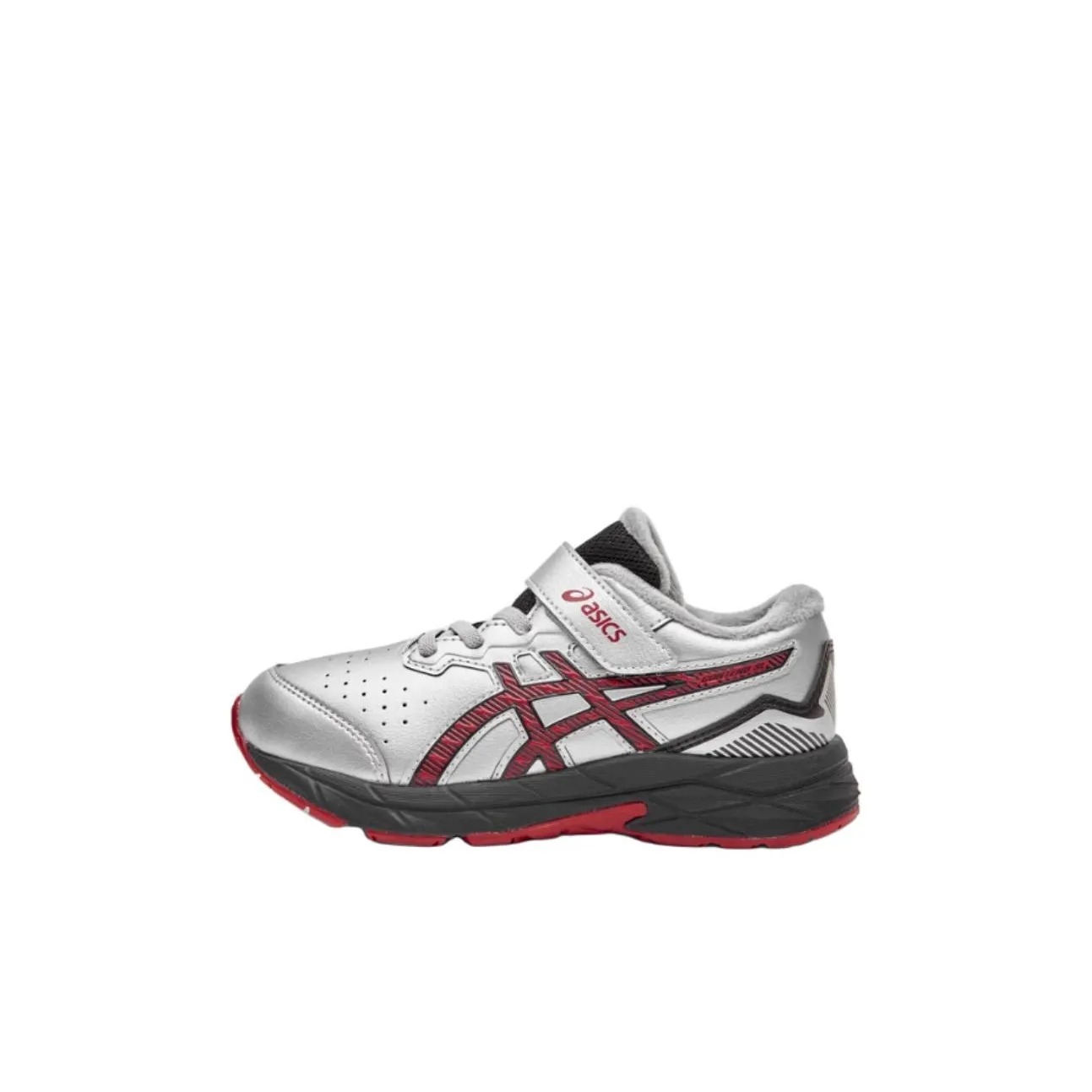 Asics RUNNING KIDS Амортизация Отскок Дышащий Поддержка Низкий Топ Детская Беговая Обувь Серебряный Детский