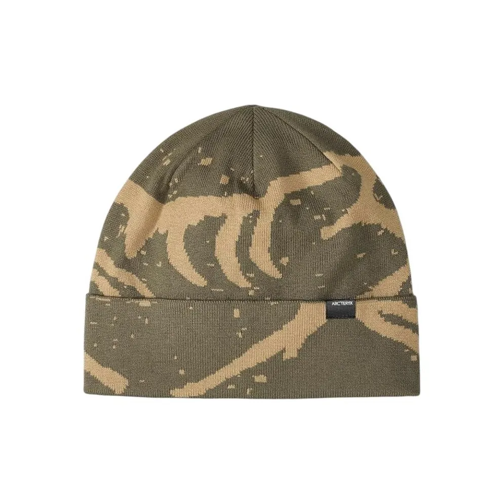 Arcteryx Хлопок Шапки-бини Унисекс Камуфляж Зеленый