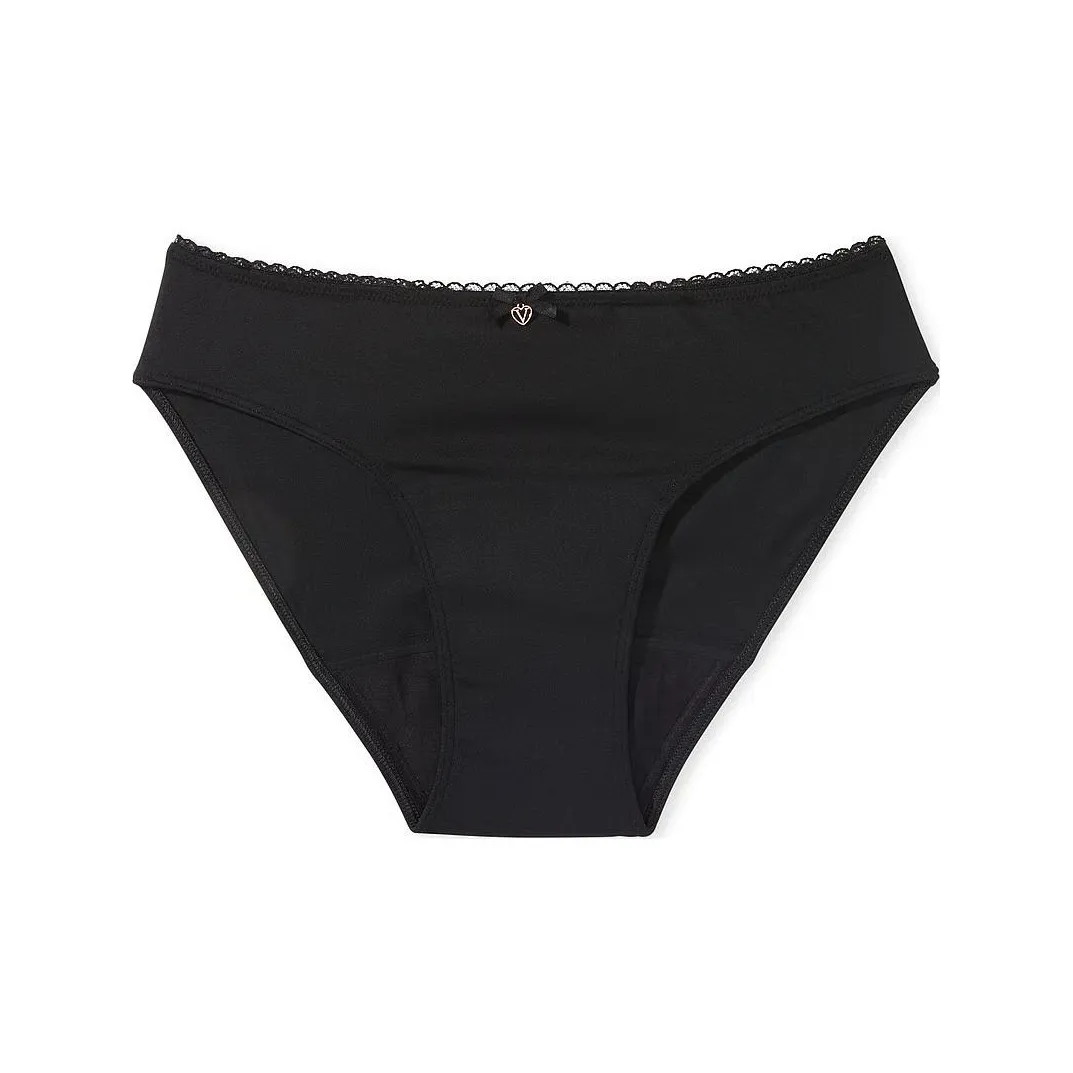 Victoria's Secret Body By Victoria Smooth Period Bikini Panty / Black Underpants Women's 1 Pack Black